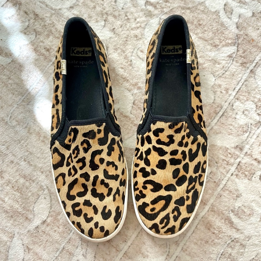 Keds x Kate Spade New York Double Decker Leopard-Print Sneakers